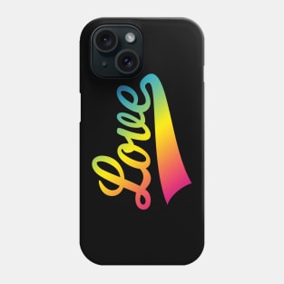 Love (Lettering / Rainbow) Phone Case