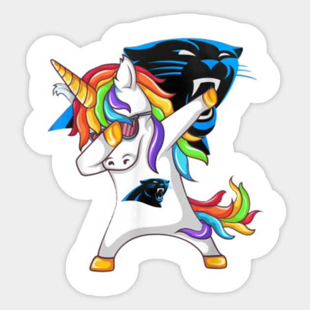 Patrick Unicorn Dabbing Football Team Carolinapanther T Shirt