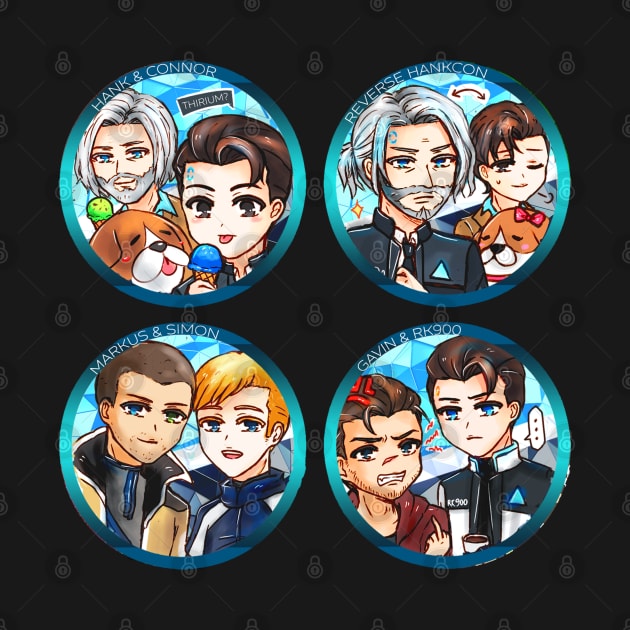 Detroit Become Human Boys by candypiggy