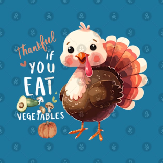 Funny Thanksgiving Turkey by BrisaArtPrints