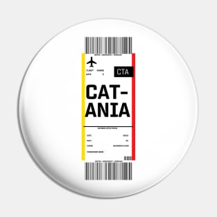 Boarding pass for Catania Pin