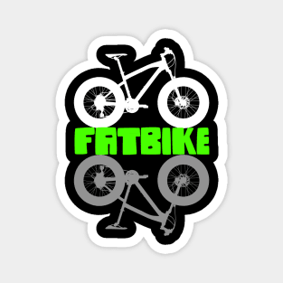 Fatbike, fat bike, fat tires bike bicycle lovers Magnet