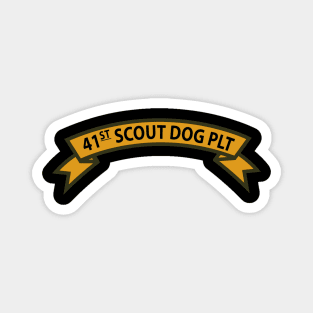 41st  Scout Dog Platoon wo Txt Magnet