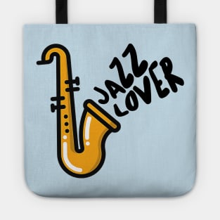 Jazz Lover Typography Design Tote