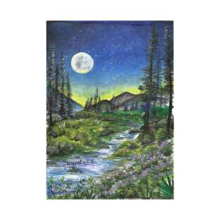 river under the moonlight T-Shirt