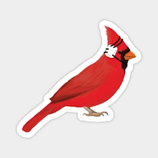 Wrestling Cardinal Magnet