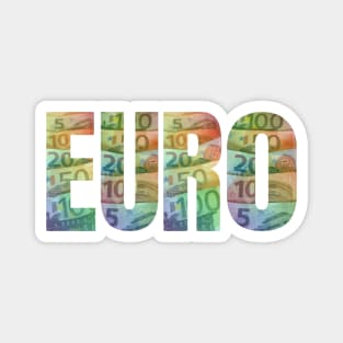 Euro Banknotes Notes Bills European Currency Money Cash Rainbow Colorful Magnet