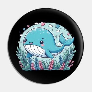 Happy Whale Pin