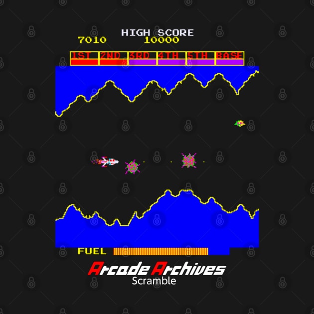 Mod.9 Arcade Scramble Space Invader Video Game by parashop