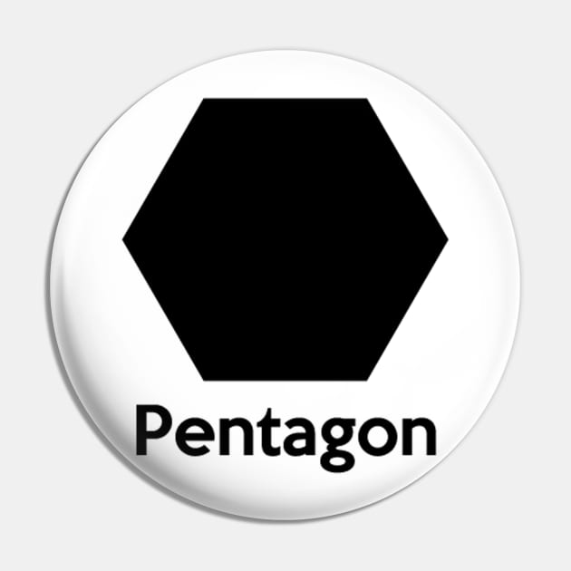 Pentagon Shape Pin by AustralianMate