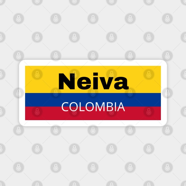 Neiva City in Colombia Flag Magnet by aybe7elf