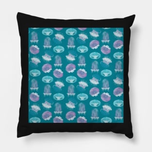 Wave of Jellies Pillow