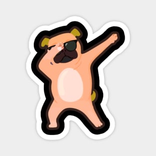 Dabbing Pug Magnet