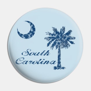 Aged Blue South Carolina Pin