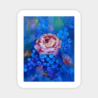 Rose and Grapes Magnet