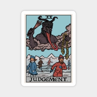 Judgement by Krampus Tarot Card Magnet