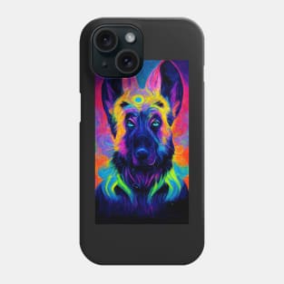 Psychedelic German Shepherd Dog Phone Case