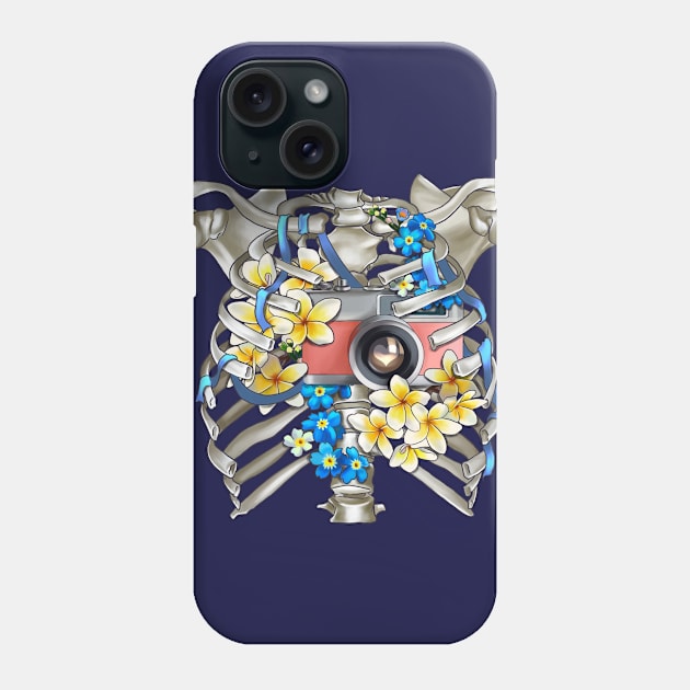 Skeleton_heart camera Phone Case by Gabi_Faveri