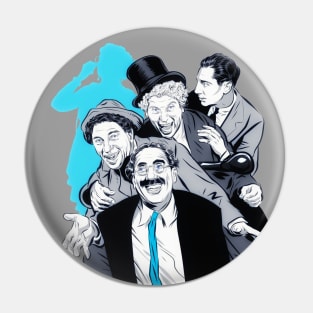 The Marx Brothers - An illustration by Paul Cemmick Pin