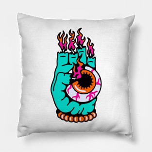 Hand eye candle Pillow