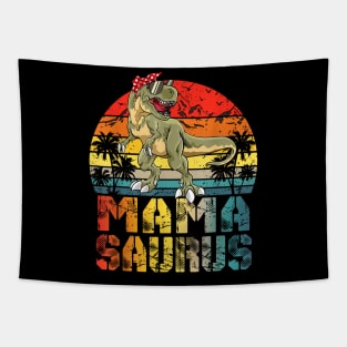 Mamasaurus T Rex Dinosaur Mama Saurus Family Matching Tapestry