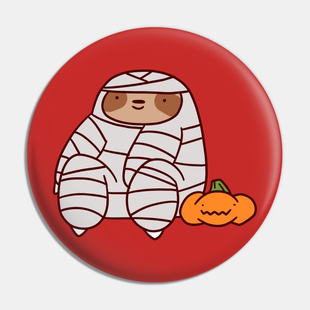 Mummy Sloth Pin by saradaboru