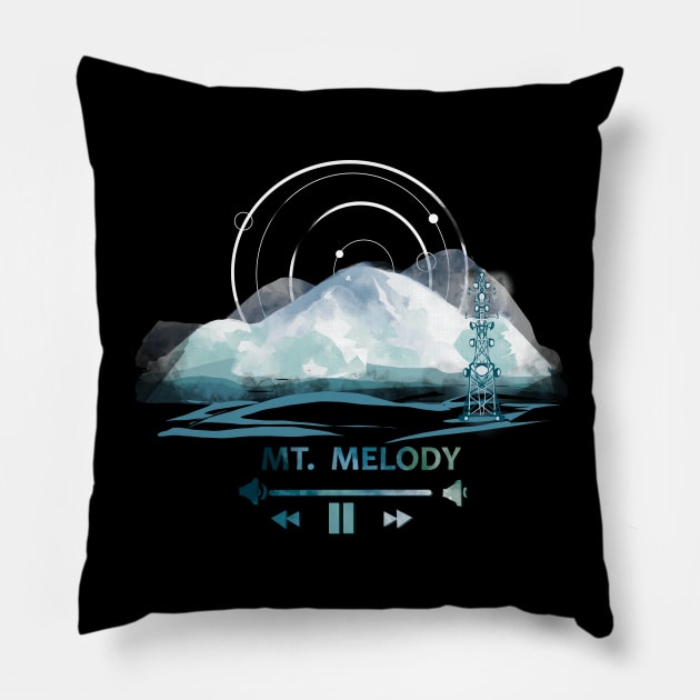 Mountain Melody Pillow by Shadowsantos