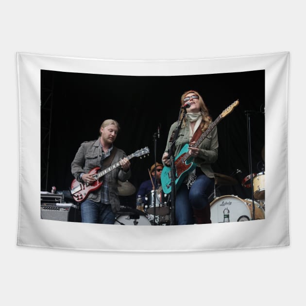 Derek Trucks and Susan Tedeschi Photograph Tapestry by Concert Photos