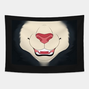 Cream Lion with Dark Mane and Pink Nose Tapestry