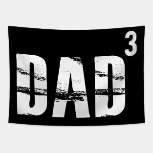 Dad of three kids - Dad Cubed Tapestry