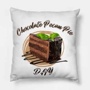 national chocolate pecan pie day fancy design Pillow