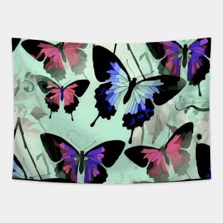 Realm of Sweet Morpho Butterflies Tapestry