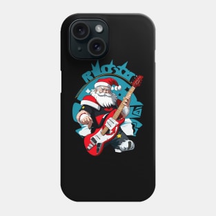 Santas Claus Guitar Phone Case