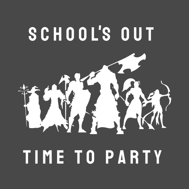 schools out time to party roleplaying game style by IndoorFeats