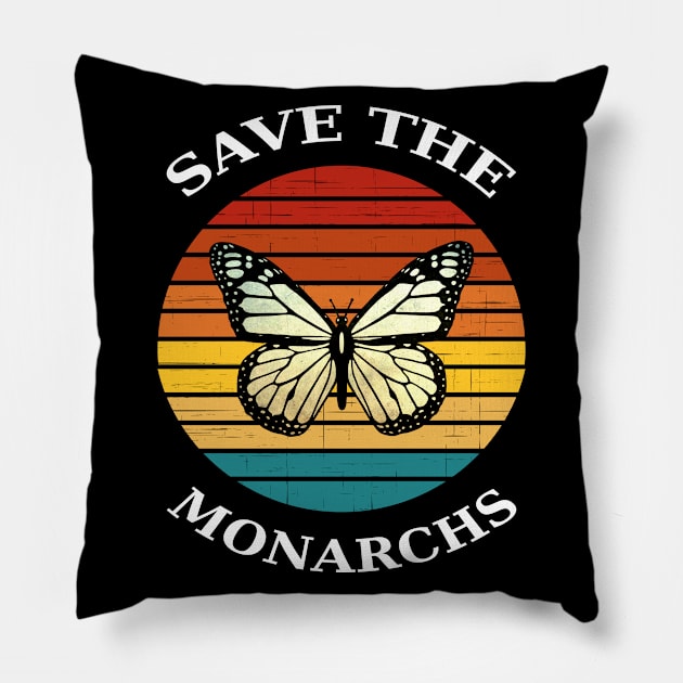 Climate Change Monarch Butterfly Pillow by coloringiship