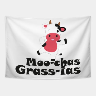 Moo-chas Grass-ias (Muchas Gracias) Tapestry