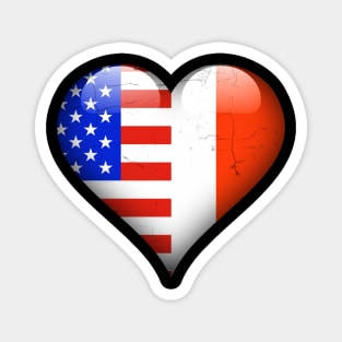 Half American Half French - Gift for French From France Magnet