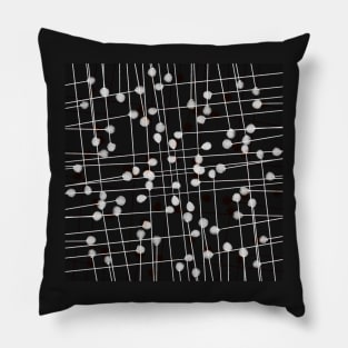 Symphony Sprouts | Black n’ White Abstract Pattern Pillow