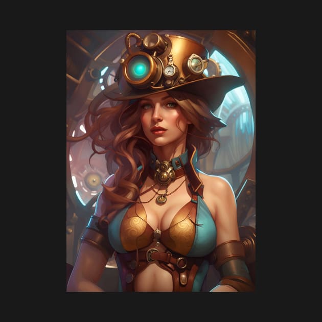 Beautiful Steampunk Lady by PrancingPeekees