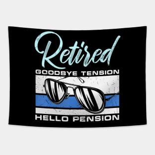 Retired Tension Pension  Police Tapestry