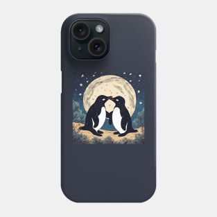 Little Penguins as Platonic Soulmates in Van Gogh Love Best Friends Phone Case