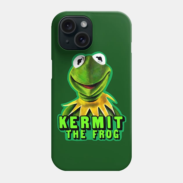 Fan Art- Kermit Illustration Phone Case by CatsandBats