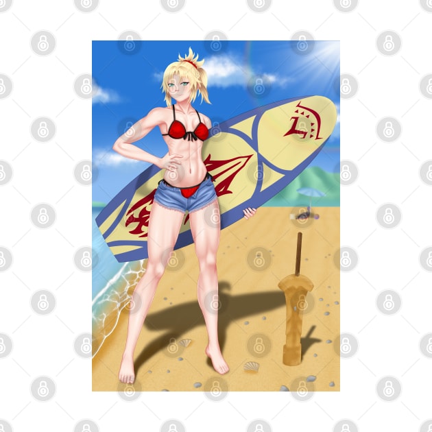 Mordred Summer Shorts Background by Antonydraws