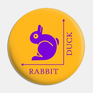 Duck Rabbit Illusion Pin