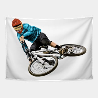 mountain biker Tapestry