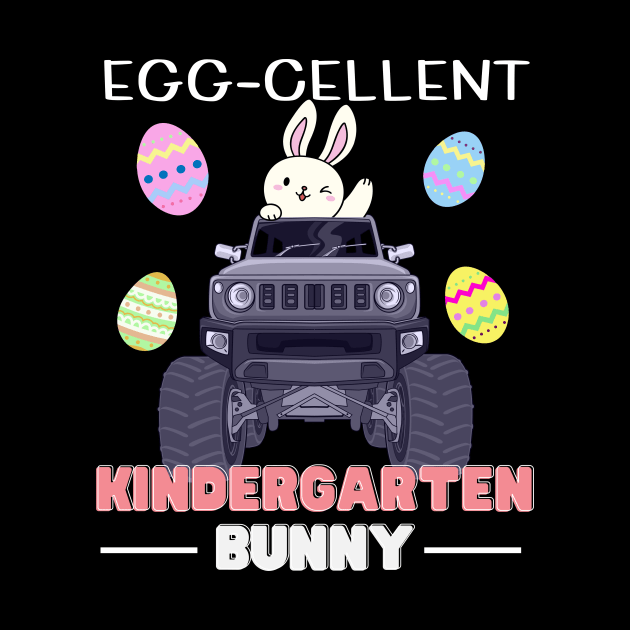 Copy of Egg-cellent Kindergarten Bunny Monster Truck Squad Toddler by SKTaohooShop