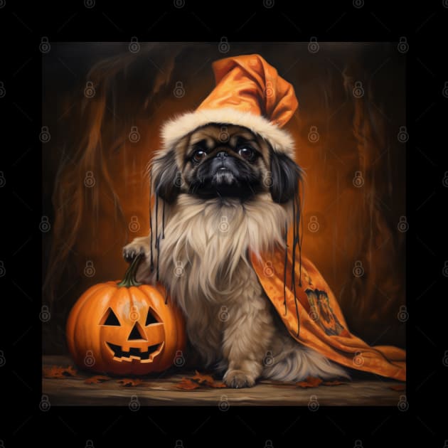 Halloween Pekingese by NatashaCuteShop