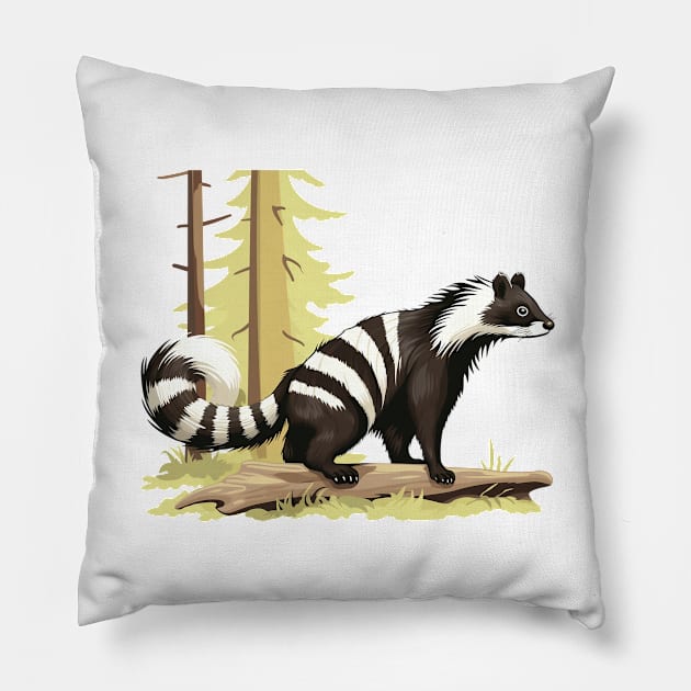 Skunk Pillow by zooleisurelife