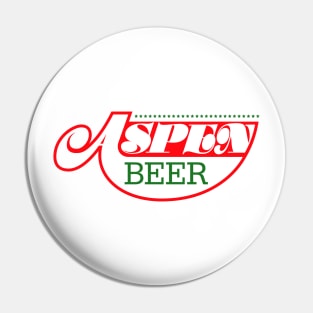 Aspen Beer White Logo Pin