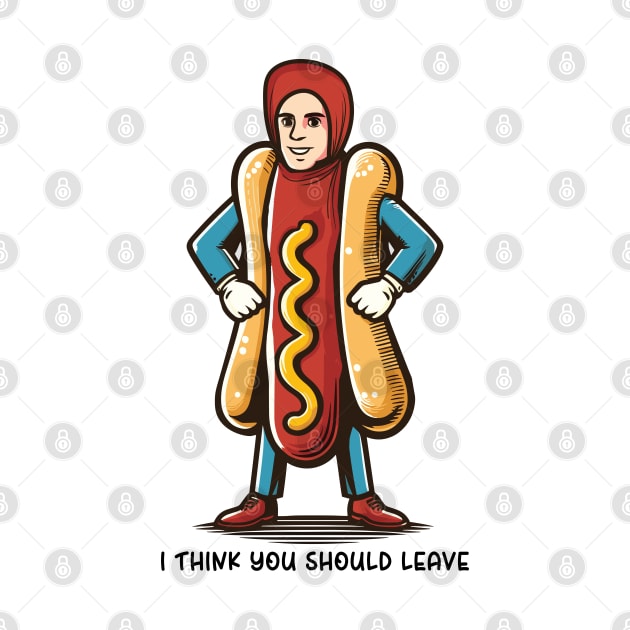 I Think You Should Leave // Hot Dog Meme Design by Trendsdk